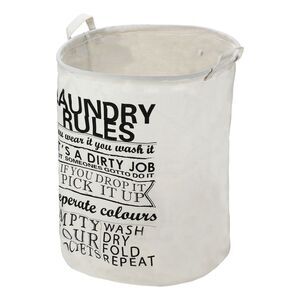 1 Pc 60L Foldable Cylindrical Laundry Basket for Laundry Room Black